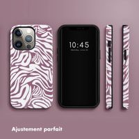 Selencia Coque arrière Vivid Apple iPhone 13 Pro - Trippy Swirl Dark Rose