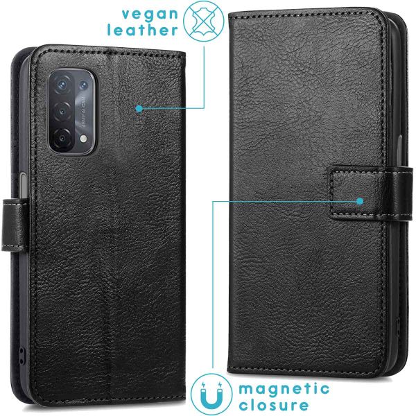 imoshion Étui de télephone portefeuille Oppo A74 (5G) / A54 (5G) - Noir
