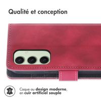 imoshion Etui de télephone portefeuille avec cordon Samsung Galaxy S24 FE - Rouge