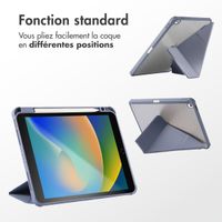 imoshion Coque tablette Origami iPad 9 (2021) 10.2 pouces / iPad 8 (2020) 10.2 pouces / iPad 7 (2019) 10.2 pouces - Lavender