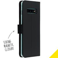 Accezz Étui de téléphone Wallet Samsung Galaxy S10 Plus - Noir