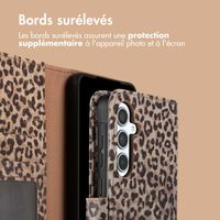 imoshion Étui de téléphone portefeuille Design Samsung Galaxy A35 - Leopard Mood