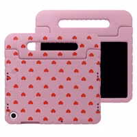imoshion Coque arrière Kidsproof Design avec poignée Samsung Galaxy Tab A11 Plus / A9 Plus - Cœurs