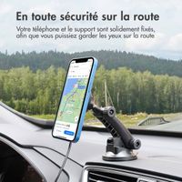 Accezz&#x20;Support&#x20;de&#x20;t&#xE9;l&#xE9;phone&#x20;pour&#x20;voiture&#x20;-&#x20;MagSafe&#x20;-&#x20;Chargeur&#x20;sans&#x20;fil&#x20;-&#x20;Universel&#x20;-&#x20;Tableau&#x20;de&#x20;bord&#x20;et&#x20;pare-brise&#x20;-&#x20;Noir