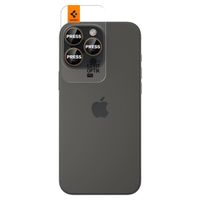 Spigen GLAStR Verre protecteur de caméra 2 pack Apple iPhone 17 Pro / 17 Pro Max / 16 Pro / 16 Pro Max / 15 Pro / 15 Pro Max / 14 Pro / 14 Pro Max - Titane Désert