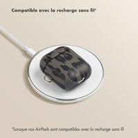 Selencia Coque Sabi Apple AirPods 1 / 2 - imprimé léopard - Midnight Black