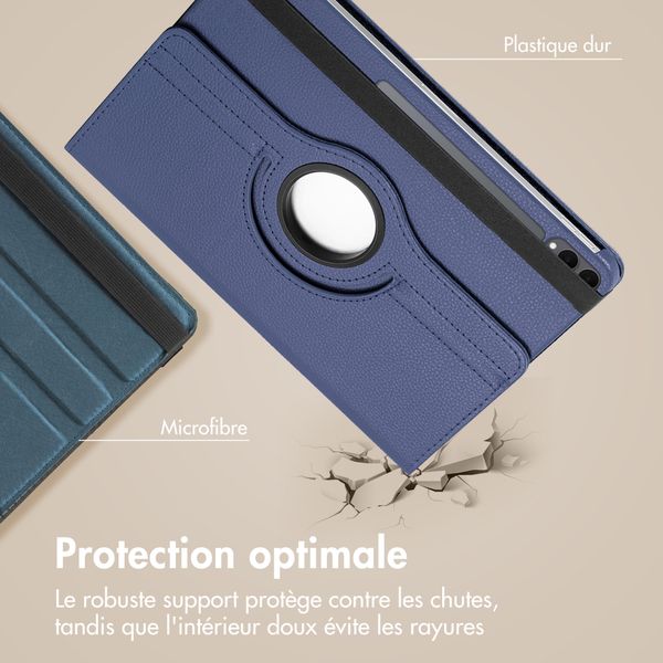 imoshion Coque tablette rotatif à 360° Samsung Galaxy Tab S11 Ultra - Bleu foncé