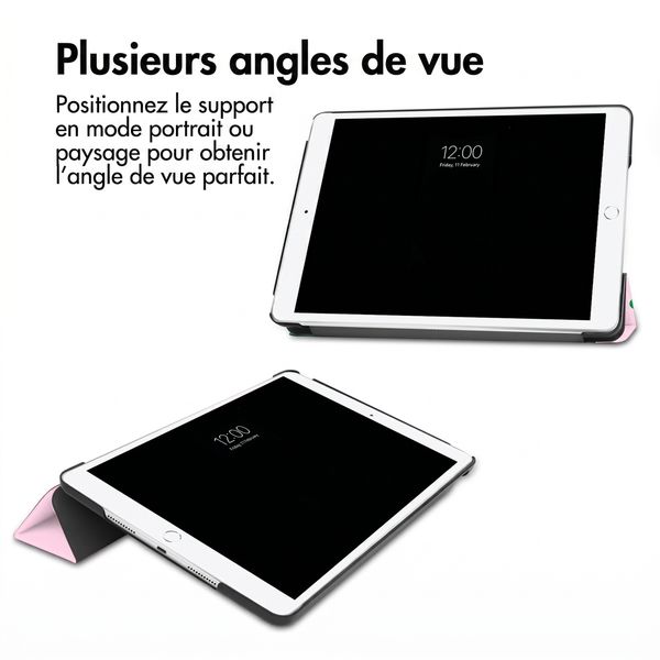 imoshion Coque tablette Design Trifold Apple iPad 9 (2021) 10.2 pouces / iPad 8 (2020) 10.2 pouces / iPad 7 (2019) 10.2 pouces - Happy Dots
