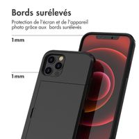 imoshion Coque arrière avec porte-cartes Apple iPhone 12 Pro Max - Noir