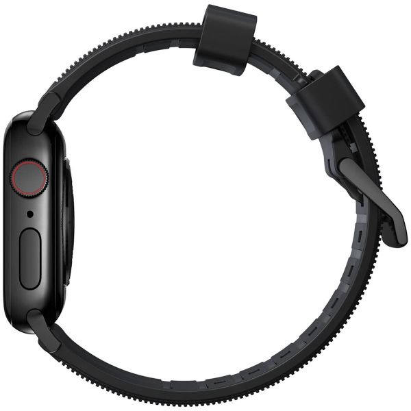 Nomad Bracelet robuste FKM Apple Watch Series 1 á 10 / SE / Ultra (2) (44/45/46/49 mm) - Noir/Noir