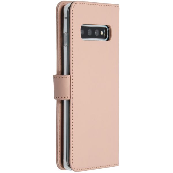 Selencia Étui de téléphone en cuir véritable Samsung Galaxy S10