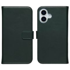 Selencia Étui portefeuille en cuir véritable Apple iPhone 17 - Vert