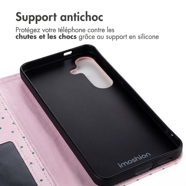 imoshion Étui de télephone portefeuille Design Samsung Galaxy S25 - Happy Dots