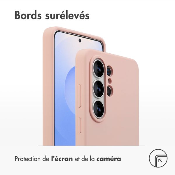 Accezz Coque Liquid Silicone avec MagSafe Samsung Galaxy S26 Ultra - Rose