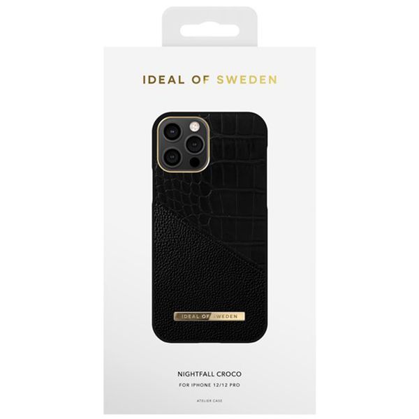 iDeal of Sweden Coque Atelier Apple iPhone 12 (Pro) - Nightfall Croco