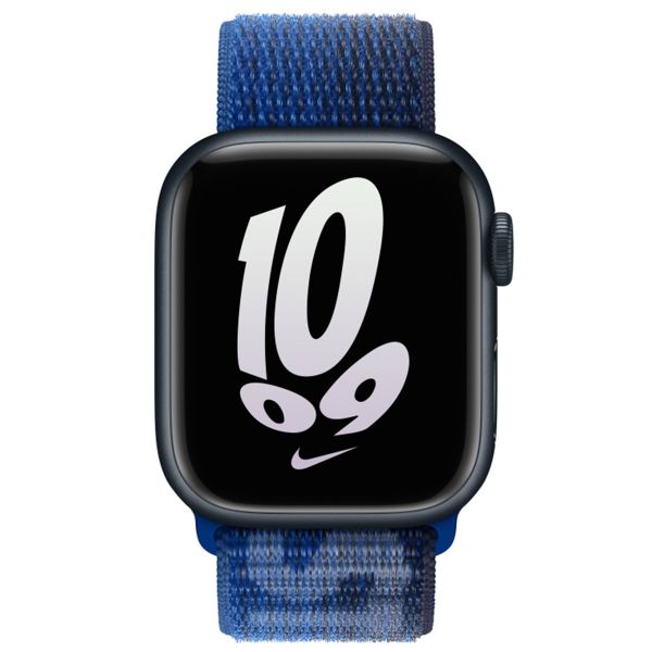 Apple Bracelet Nike Sport Loop Apple Watch Series 1 t/m 9 / SE (38/40/41 mm) | Series 10 / 11 (42 mm) - Game Royal / Midnight Navy