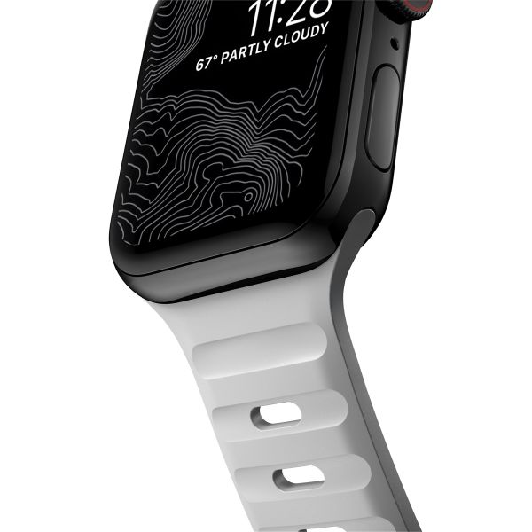 Nomad Bracelet Sport FKM Apple Watch Series 1 á 10 / SE / Ultra (2) (44/45/46/49 mm) - Lunar Gray