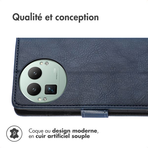 imoshion Étui de télephone portefeuille de luxe Realme GT 8 Pro - Bleu foncé