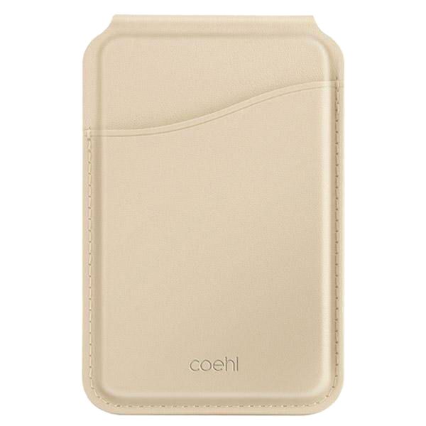 Coehl Porte-cartes MagSafe avec miroir et support - Cream