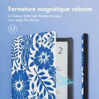 imoshion Design Slim Hard Sleepcover Pocketbook Touch Lux 5 / HD 3 / Basic Lux 4 / Vivlio Lux 5 - Flower Tile