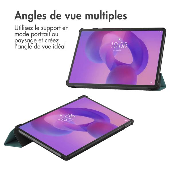 imoshion Coque tablette Trifold Lenovo Idea Tab Pro - Vert foncé