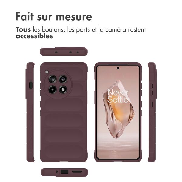 imoshion Coque arrière EasyGrip OnePlus 12R - Aubergine