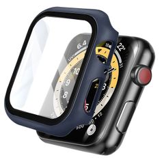 imoshion Coque rigide à couverture complète Apple Watch 7 / 8 / 9 - 41 mm - Bleu foncé