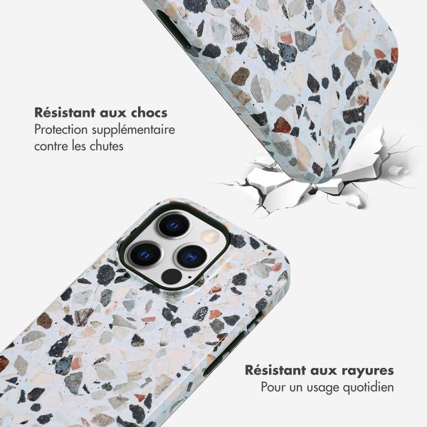 Selencia Coque arrière Vivid Tough iPhone 14 Pro - Chic Terazzo