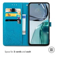 imoshion Etui de téléphone portefeuille Mandala Motorola Moto G62 - Turquoise