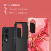 Selencia Coque arrière Vivid Samsung Galaxy S25 Edge - Rosy Marble