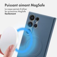 imoshion Coque Couleur avec MagSafe Samsung Galaxy S24 Ultra - Bleu foncé