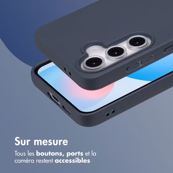 imoshion Coque Couleur Samsung Galaxy S24 FE - Bleu foncé