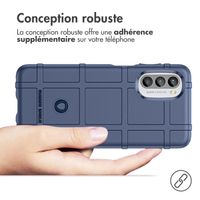 imoshion Coque Rugged Shield Motorola Moto G52 / G82 - Bleu foncé