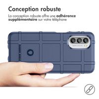 imoshion Coque Arrière Rugged Shield Motorola Moto G52 / G82 - Bleu foncé