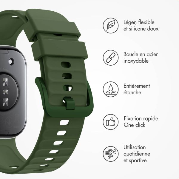 imoshion Bracelet silicone Huawei Watch Fit 4 / 4 Pro - Military Green