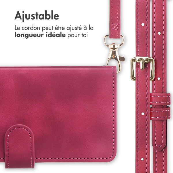 imoshion Etui de téléphone portefeuille avec cordon Samsung Galaxy A16 5G - Rouge