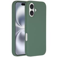 Accezz Coque Liquid Silicone avec MagSafe Apple iPhone 16 - Vert foncé