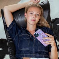 Selencia Coque arrière Vivid Samsung Galaxy A55 - Fresh Paint Flower Orange