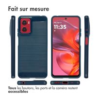 imoshion Coque Brushed Motorola Moto G05 / E15 - Bleu foncé