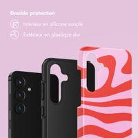 Selencia Coque arrière Vivid Samsung Galaxy S25 FE - Dream Swirl Pink