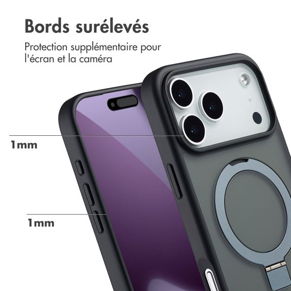 Accezz Coque Ring Stand avec MagSafe Apple iPhone 17 Pro Max - Noir
