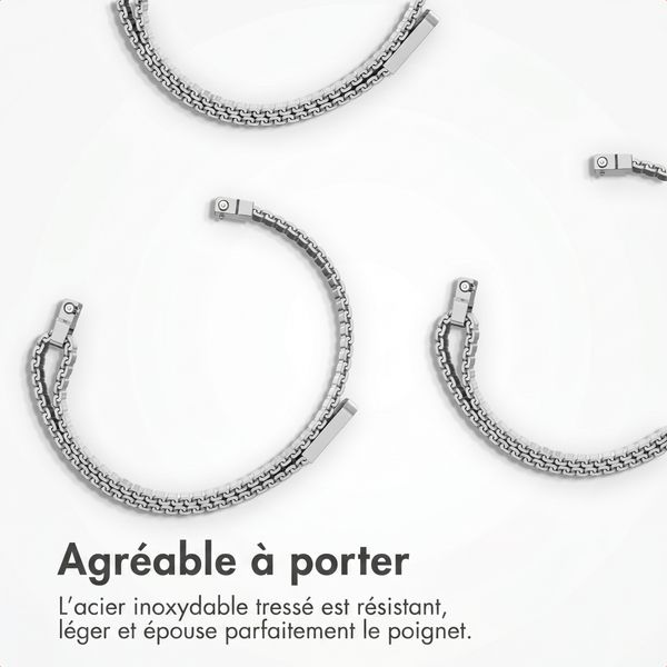 imoshion Bracelet magnétique milanais Garmin Lily 2 - Argent