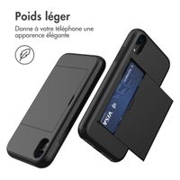 imoshion Coque arrière avec porte-cartes iPhone Xr - Noir