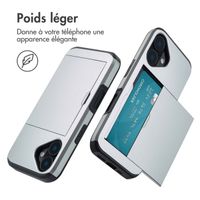 imoshion Coque arrière avec porte-cartes Apple iPhone 16 - Gris