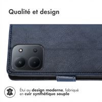imoshion Étui de télephone portefeuille de luxe Xiaomi Redmi 15C (5G) - Bleu foncé