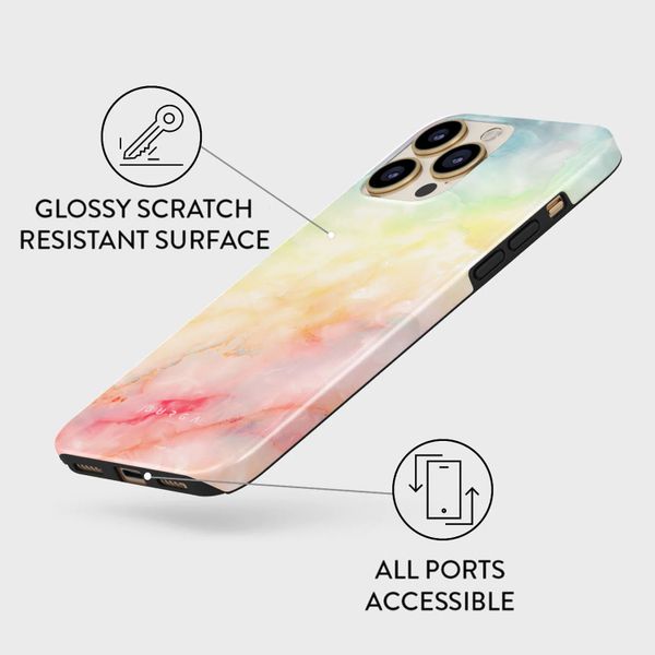 Burga Coque arrière Tough iPhone 14 Pro Max - New Flame Rainbow