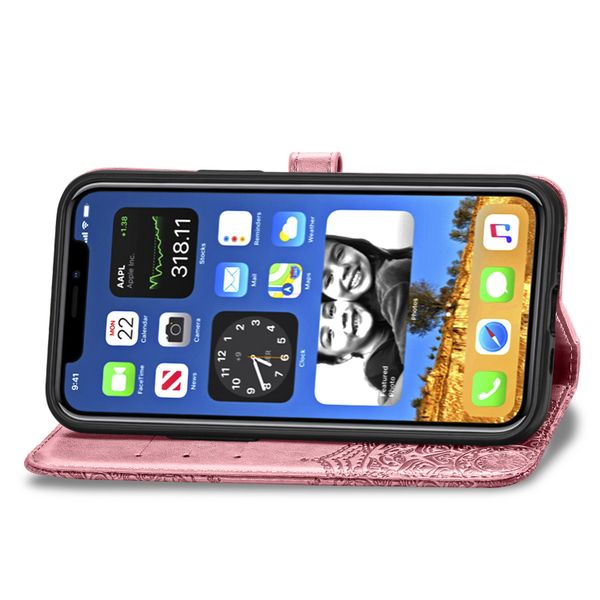Etui de téléphone portefeuille Mandala Apple iPhone 12 (Pro)