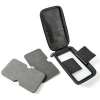 Lampa Support de téléphone scooter - Résistant aux éclaboussures - Fixation posurur rétroviseur et pare-brise - Noir