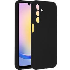 Accezz Coque Liquid Silicone Samsung Galaxy A25 (5G) - Noir