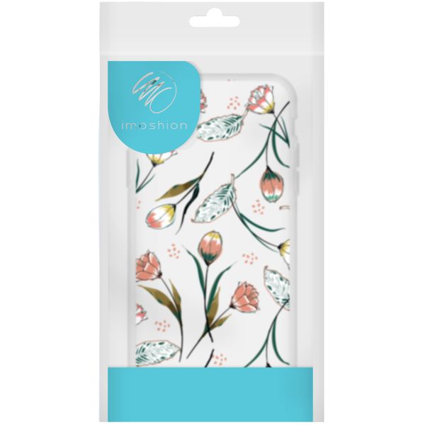 imoshion Coque Design iPhone SE (2022 / 2020) / 8 / 7 / 6s - Fleur - Rose